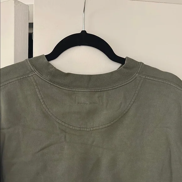 Anine Bing Green and White Casual Crew Neck Sweatshirt - Picture 7 of 8